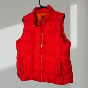 GAP Quilted Puffer Vest – Red & Orange (Men’s XL)